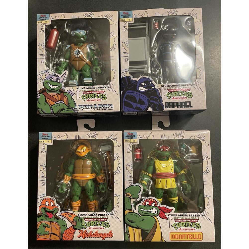 NECA /Teenage Mutant Ninja Turtles / TMNT / stump arena presents / lot of 4  NEW